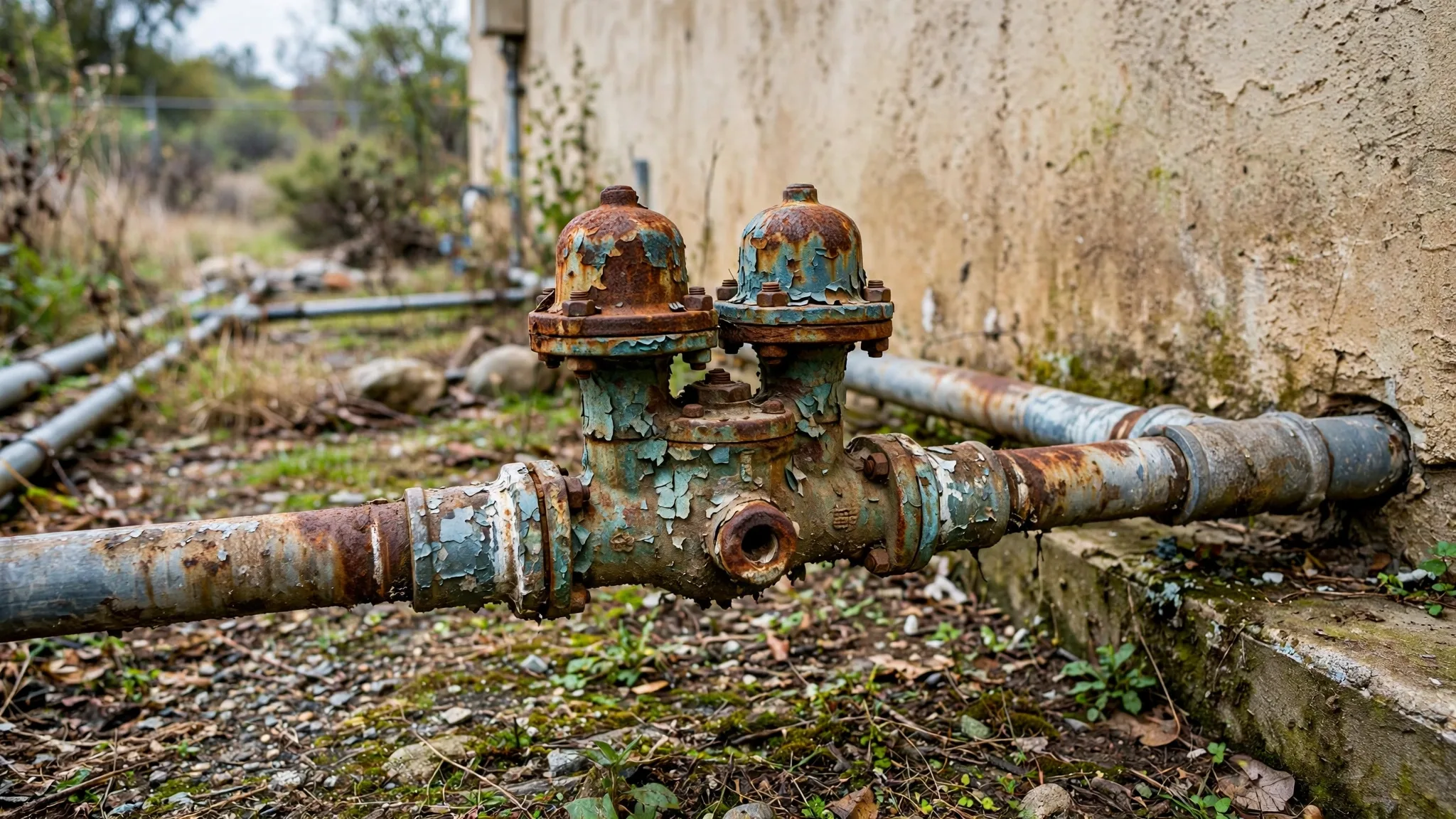 Before photo,  Backflow Prevention in Mitchellville, by Bowie Plumbing Company