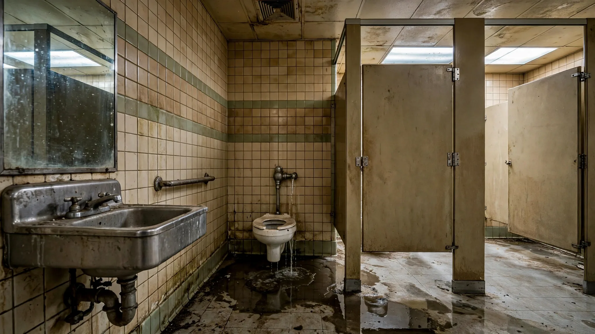 Before photo,  Commercial Plumbing Repair in the Route 301 Corridor, by Bowie Plumbing Company