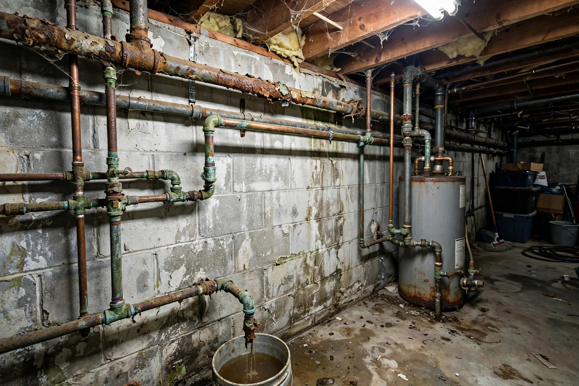 Before photo,  Whole House Repipe in Mitchellville, by Bowie Plumbing Company