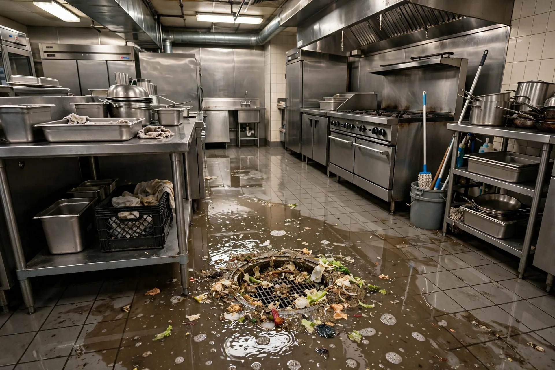 Before photo,  Restaurant Plumbing in the Route 50 Corridor, by Bowie Plumbing Company