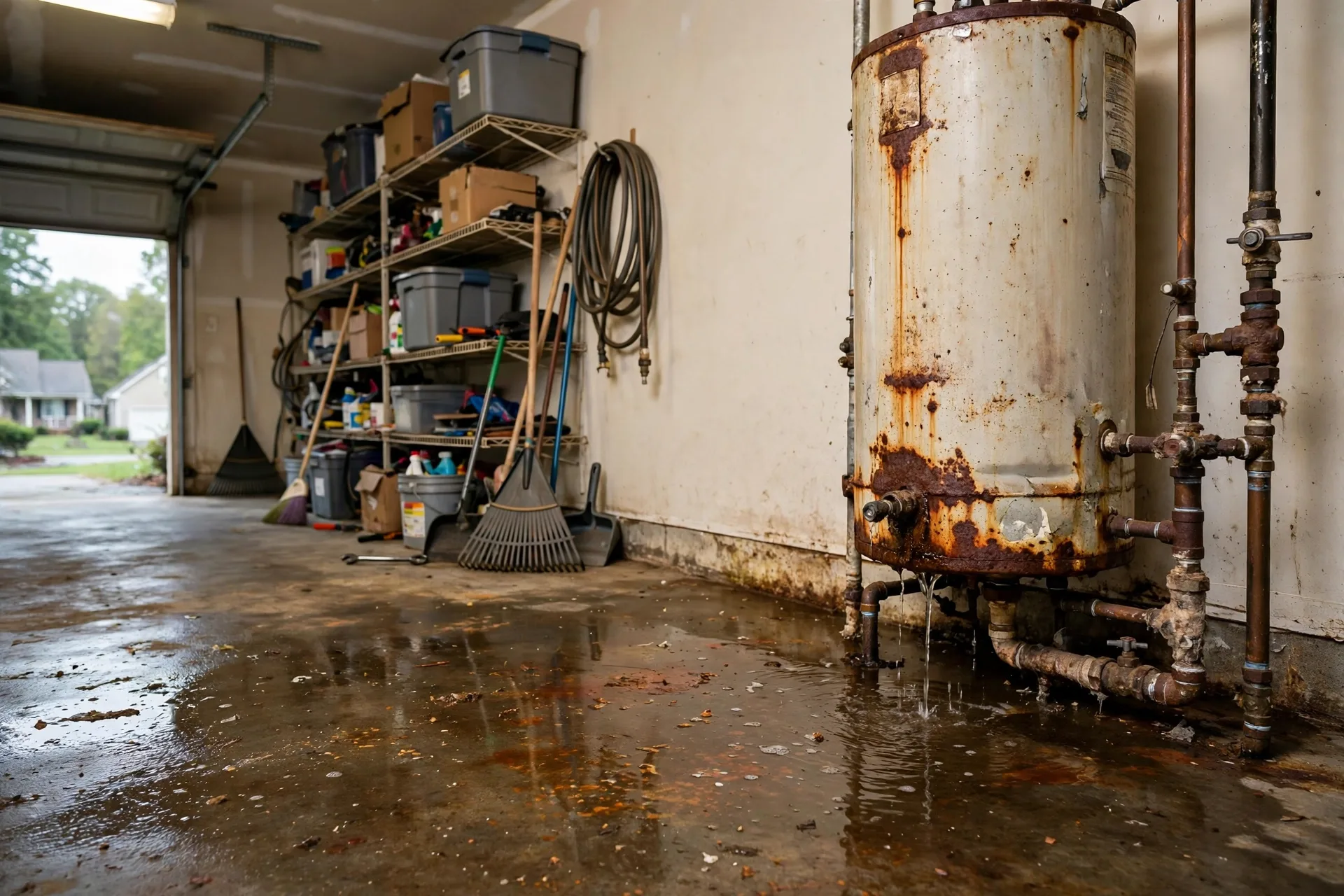 Before photo,  Water Heater Installation in Woodmore, by Bowie Plumbing Company