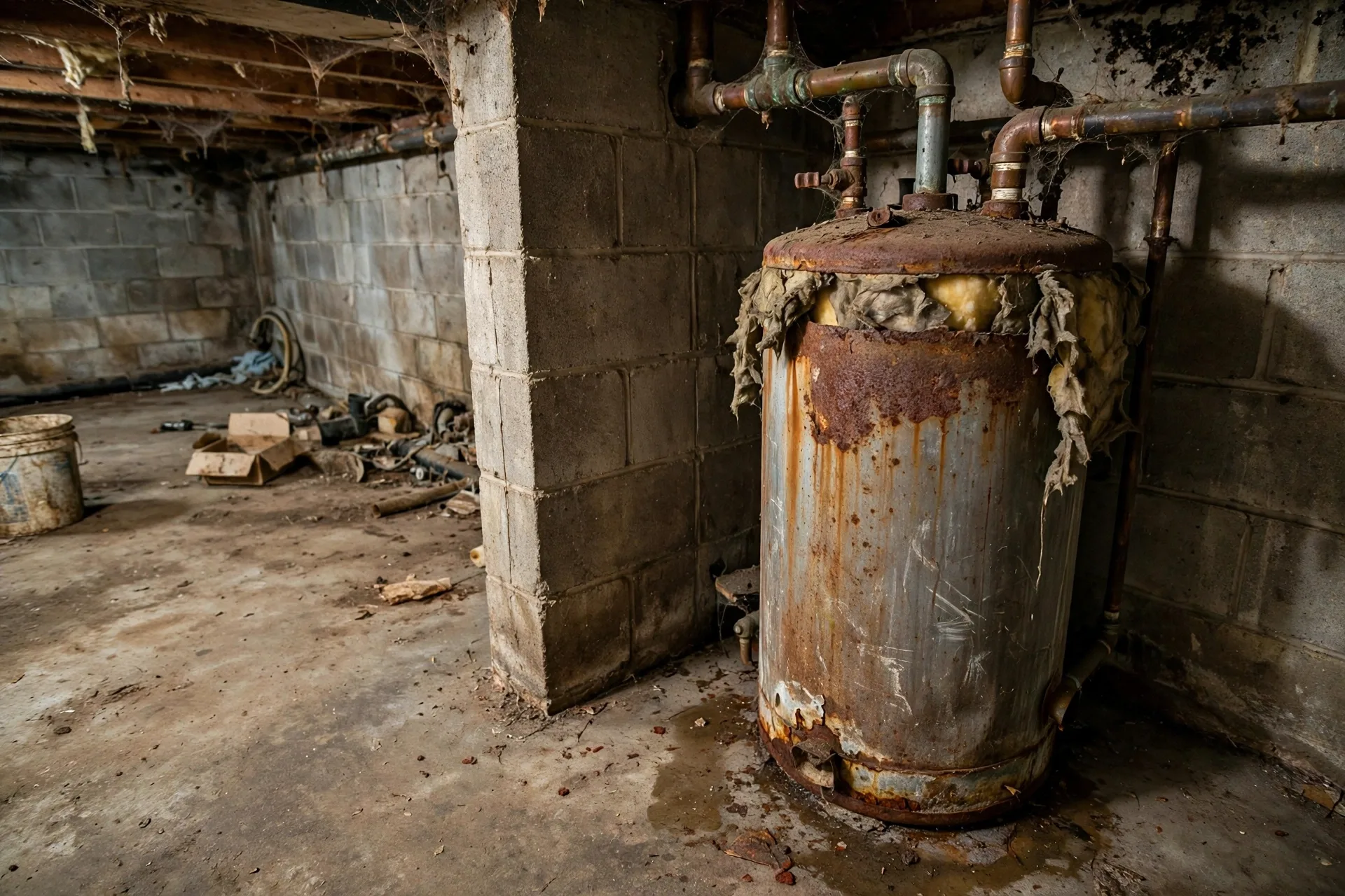 Before photo,  Water Heater Replacement in Fairwood, by Bowie Plumbing Company