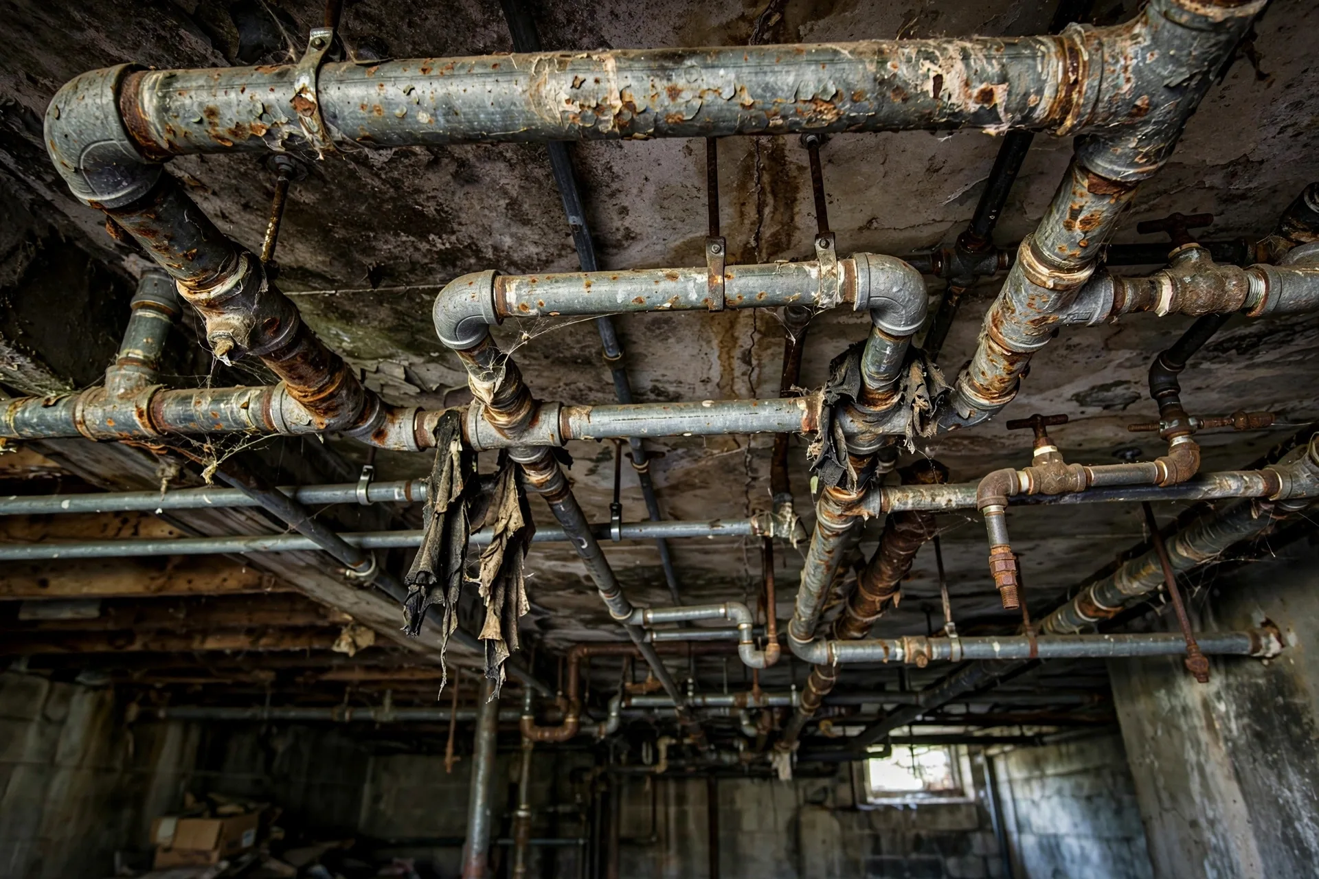 Before photo,  Whole House Repipe in Heather Hills, by Bowie Plumbing Company